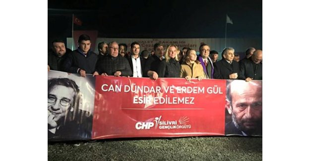 CHP Silivri Gençlik Can Dündar ve Erdem Gül'ü Karşıladı...