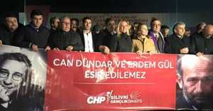 CHP Silivri Gençlik Can Dündar ve Erdem Gül'ü Karşıladı...