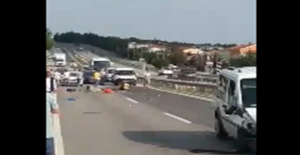 Güzelşehir Sitesi Önünde Trafik Kazası… VİDEO HABER